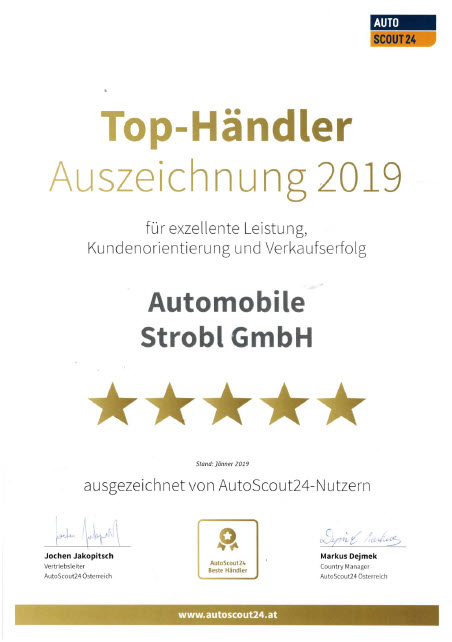 Strobl Automobile - Top Händler 2019