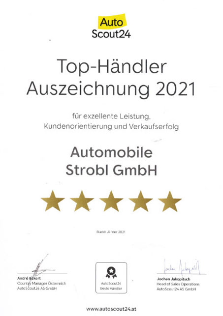 Strobl Automobile - Top Händler 2021